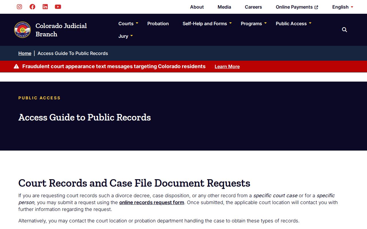Garfield County warrant records public access guide